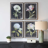 Florals On Black Framed Prints Set/4 thumbnail 7