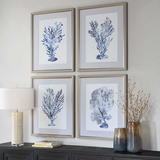 Shibori Coral Framed Prints Set/4 thumbnail 8