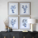 Shibori Coral Framed Prints Set/4 thumbnail 7