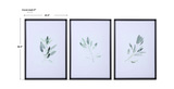 Simple Sage Watercolor Prints Set/3 thumbnail 3