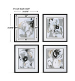 Tangled Threads Abstract Framed Prints Set/4 thumbnail 3