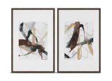 Burgundy Interjection Abstract Prints Set/2 thumbnail 1