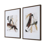 Burgundy Interjection Abstract Prints Set/2 thumbnail 4