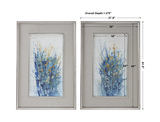 Indigo Florals Framed Art Set/2 thumbnail 2
