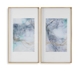 Undulating Oro Abstract Prints Set/2 thumbnail 1