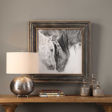 Custom Black And White Horses Print thumbnail 8