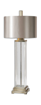 Drustan Clear Glass Table Lamp