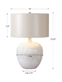 Georgios Textured Ceramic Lamp thumbnail 3