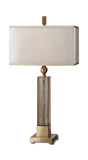 Caecilia Amber Glass Table Lamp thumbnail 1