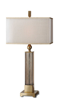 Caecilia Amber Glass Table Lamp
