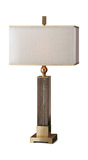 Caecilia Amber Glass Table Lamp thumbnail 2
