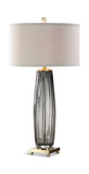 Vilminore Gray Glass Table Lamp thumbnail 1