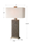 Canfield Coffee Bronze Table Lamp thumbnail 3