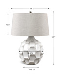 Guerina Scalloped White Lamp thumbnail 2