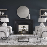 Guerina Scalloped White Lamp thumbnail 4