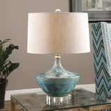 Chasida Blue Ceramic Lamp thumbnail 3
