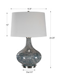 Celinda Blue Gray Glass Lamp thumbnail 3