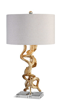 Twisted Vines Gold Table Lamp