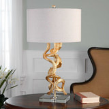 Twisted Vines Gold Table Lamp thumbnail 2
