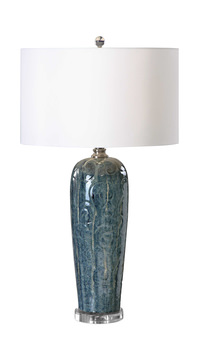 Maira Blue Ceramic Table Lamp