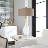 Cardoni White Glass Table Lamp thumbnail 6