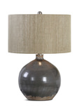 Vardenis Gray Ceramic Lamp thumbnail 1