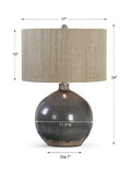 Vardenis Gray Ceramic Lamp thumbnail 2