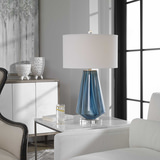 Pescara Teal-Gray Glass Lamp thumbnail 2