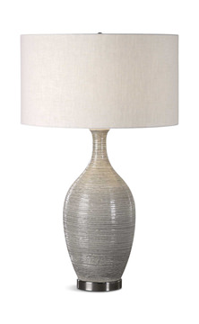 Dinah Gray Textured Table Lamp