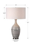 Dinah Gray Textured Table Lamp thumbnail 3