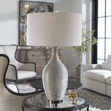 Dinah Gray Textured Table Lamp thumbnail 2