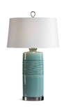 Rila Distressed Teal Table Lamp thumbnail 1