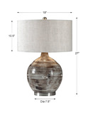 Tamula Distressed Ivory Table Lamp thumbnail 3
