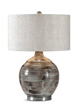 Tamula Distressed Ivory Table Lamp thumbnail 1