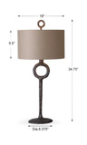 Ferro Cast Iron Table Lamp thumbnail 3