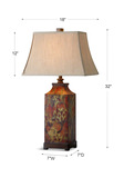 Colorful Flowers Table Lamp thumbnail 3