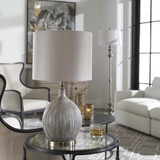 Hedera Textured Ivory Table Lamp thumbnail 3