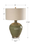 Elva Emerald Table Lamp thumbnail 2
