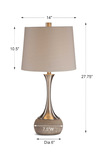 Niah Brushed Nickel Lamp thumbnail 3