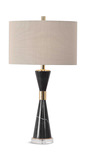 Alastair Black Marble Table Lamp thumbnail 1