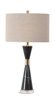 Alastair Black Marble Table Lamp
