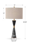 Alastair Black Marble Table Lamp thumbnail 3