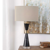 Alastair Black Marble Table Lamp thumbnail 2