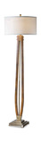 Boydton Burnished Wood Floor Lamp thumbnail 1