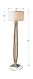 Boydton Burnished Wood Floor Lamp thumbnail 2