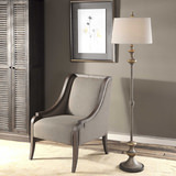 Vetralla Silver Bronze Floor Lamp thumbnail 5