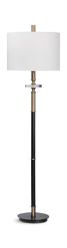 Maud Aged Black Floor Lamp