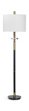 Maud Aged Black Floor Lamp thumbnail 4
