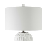 Caelina Textured White Table Lamp thumbnail 10