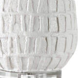 Caelina Textured White Table Lamp thumbnail 3
